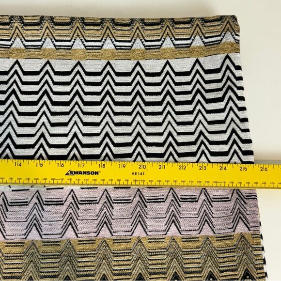 2 Rodeo Home Chenille Chevron Standard Pillow Shams 28x17 - Picture 6 of 7